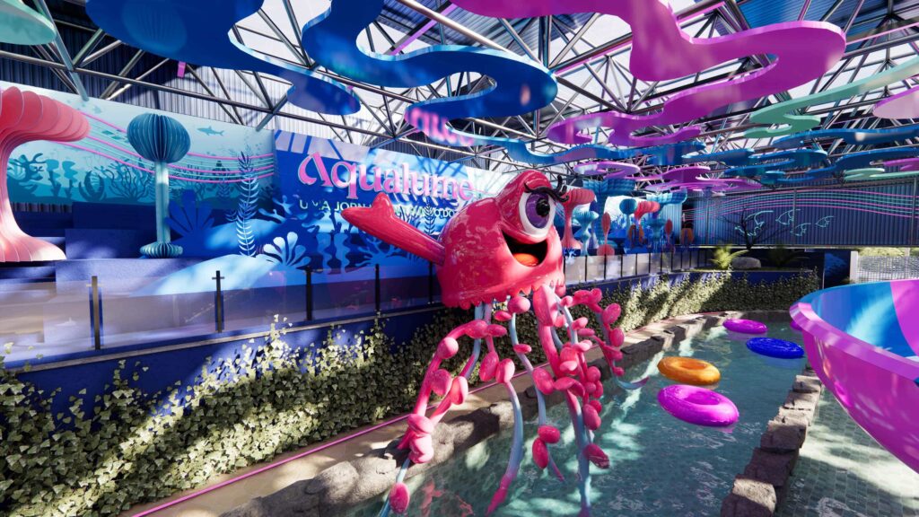 Aqualume: conheça a nova experiência aquática do Thermas da Mata